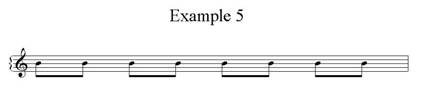 Gershwin Example 5: straight rhythm
