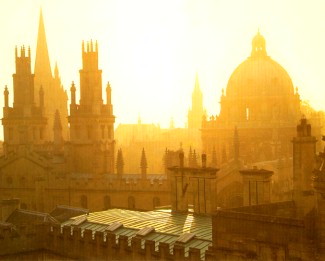 Oxford skyline at dawn